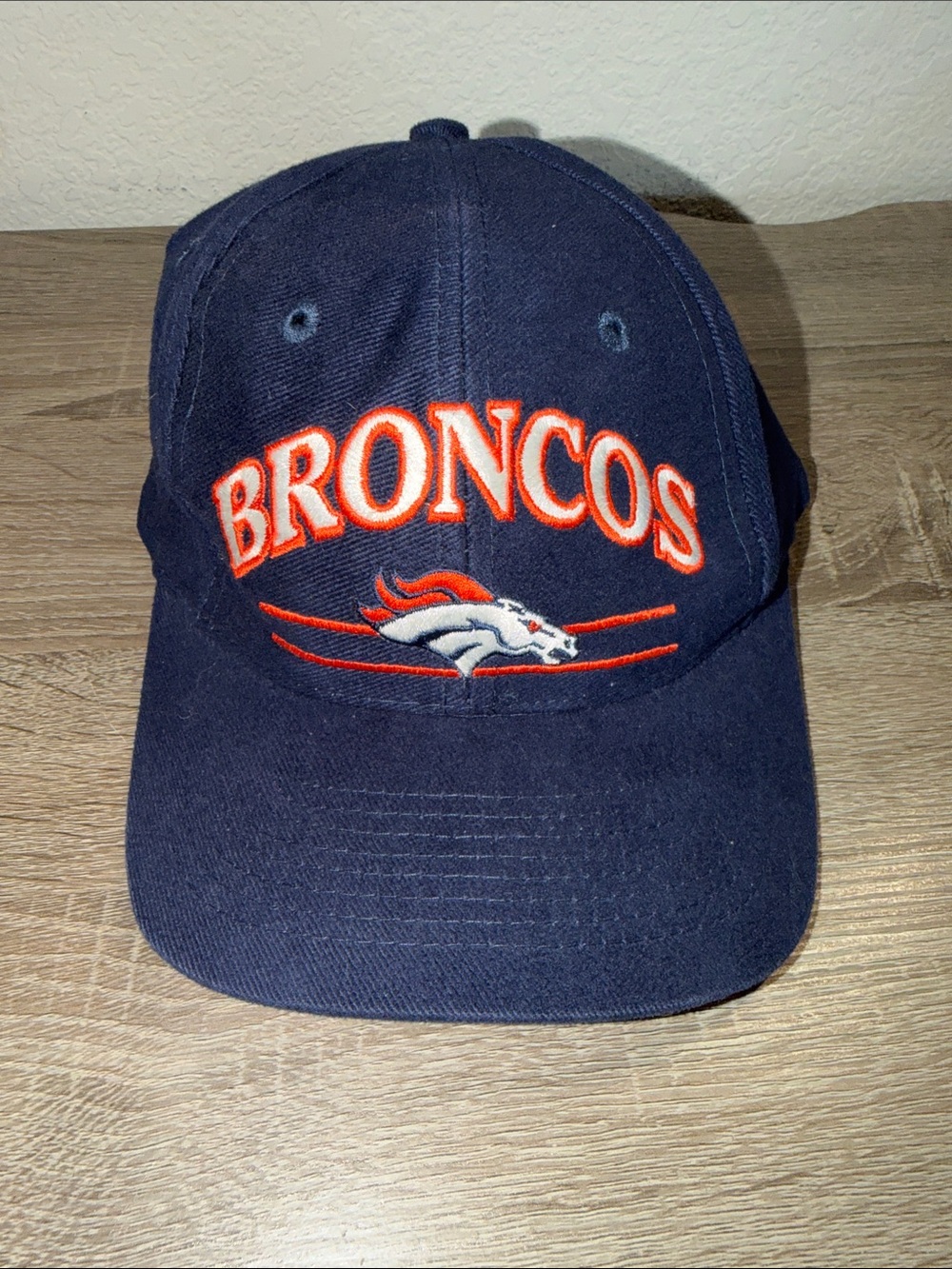 Logo Athletic Broncos Navy and Orange Baseball Cap